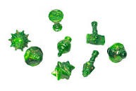 PolyHero Cleric Dice Set (8) - Verdant Viridian phd2309